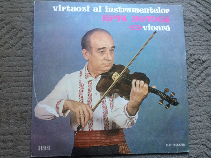 efta botoca vioara virtuozi ai instrumentelor disc vinyl muzica populara folclor