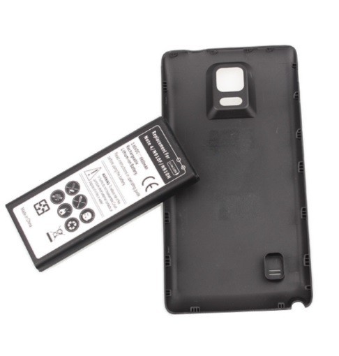 Baterie extinsa 6800 mAh Samsung Galaxy Note 4 N910 + capac spate negru,  Li-ion | Okazii.ro