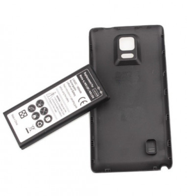 Baterie extinsa 6800 mAh Samsung Galaxy Note 4 N910 + capac spate negru foto