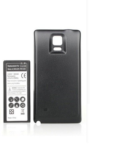 Baterie extinsa 6800 mAh Samsung Galaxy Note 4 N910 + capac spate negru,  Li-ion | Okazii.ro