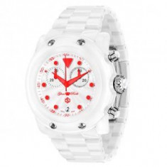 Ceas White &amp;amp; Red Glam Rock foto