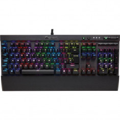 Tastatura gaming mecanica Corsair K70 LUX RGB LED Cherry MX Red Layout EU Black foto