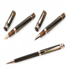 Set Stilou, Roller si Pix Rose Gold Brown Emperador - by Montegrappa foto