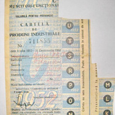 Fabrica Tesaturi 1952 Cupon Cartela produse industriale. Marimi: 14.5_8.5 cm.