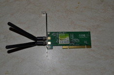 Placa de retea wireless TP-LINK TL-WN851ND, PCI foto