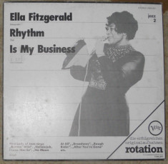 vinyl/vinil Ella Fitzgerald(jazz) ?? Rhythm Is My Business ,Germany,disc ca nou foto