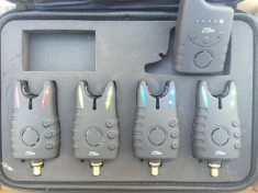Set 4 Avertizori cu Statie FL 4 culori diferite cu Mufa Jack si penar model JY57 foto