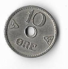 Moneda 10 ore 1946 - Norvegia foto