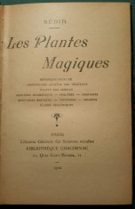 Sedir, LES PLANTES MAGIQUES, Paris, 1902 foto