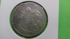 Moneda 1F Alba Iulia 1869 Argint foto