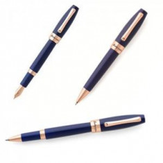 Set Stilou, Roller si Pix Rose Gold Blue Fortuna - by Montegrappa foto