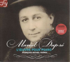 M. Dupre - L&amp;#039;oeuvre Pour Piano ( 1 CD ) foto