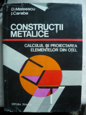 Mateescu / Caraba - Constructii metalice - 1980 foto