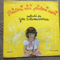 gelu solomonescu prieteni mici prieteni mari melodii disc vinyl lp muzica pop vg