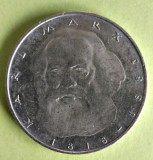 GERMANIA 5 MARKT MARCI 1983 LITERA J KARL MARX EXCELENTA, Europa, Nichel