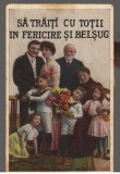 CPI (B9728 ) CARTE POSTALA - SA TRAITI IN FERICIRE SI BELSUG, FAMILIE, 1926, Circulata, Fotografie
