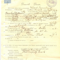 Z259 DOCUMENT VECHI -SCOALA COMERCIALA , BRAILA - GHIZELA BERNHARD -AN 1925