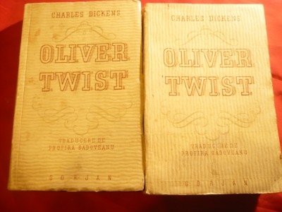 Ch.Dickens - Oliver Twist -2 volume- Ed. Gorjan 1944 ,trad. Profira Sadoveanu foto