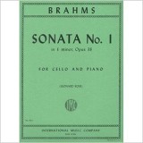 BRAHMS - Sonata No. 1 in E minor Opus 38 for Cello and Piano ( partitura )