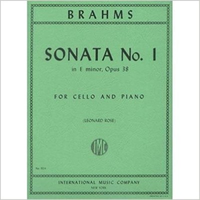 BRAHMS - Sonata No. 1 in E minor Opus 38 for Cello and Piano ( partitura ) foto