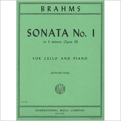BRAHMS - Sonata No. 1 in E minor Opus 38 for Cello and Piano ( partitura )