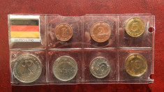 Set monede Germania 1980=1982 , lot 7 monede UNC foto