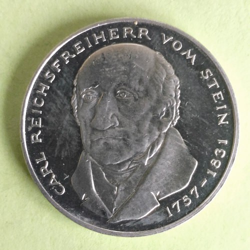 GERMANIA 5 MARK MARCI 1981 G KARL VOM STEIN STARE AUNC