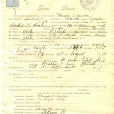 Z267 DOCUMENT VECHI -SCOALA COMERCIALA , BRAILA - GHEORGHE I. NICULAE -AN 1925