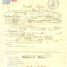 Z278 DOCUMENT VECHI -SCOALA COMERCIALA , BRAILA - STELIAN D. CUSTURA -AN 1925