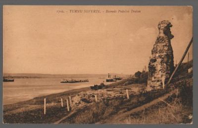 CPI (B9725) CARTE POSTALA - TURNU SEVERIN. RUINELE PODULUI TRAIAN, foto