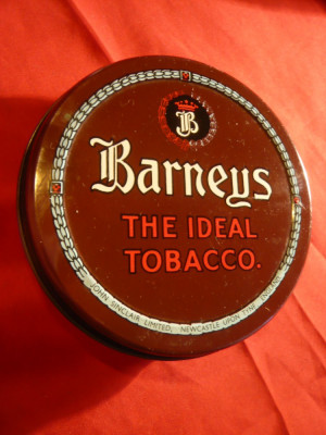 Cutie metal pentru Tutun Irlanda - Barneys Tobacco , d= 9,5 cm foto