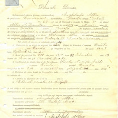 Z256 DOCUMENT VECHI -SCOALA COMERCIALA , BRAILA -ANGHELACHE ALBU -AN 1925