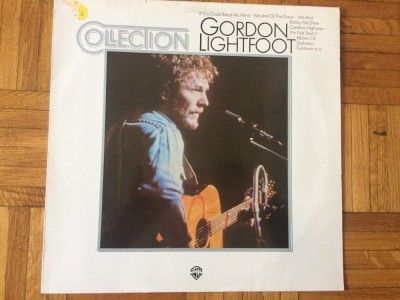 gordon lightfoot collection best disc vinyl lp muzica pop folk country 1982 VG+ foto