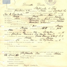 Z264 DOCUMENT VECHI -SCOALA COMERCIALA , BRAILA - STEFANACHE D. TONI -AN 1925