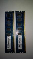 Kit 2 x 2 Gb DDR3 / 1066 Mhz PC3-8500U / DUal Chanell Elpida (19A) foto
