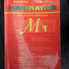 MATEMATICA M1 CLASA A XI A - BURTEA