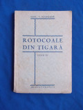 Cumpara ieftin EMIL V. HANGANU - ROTOCOALE DIN TIGARA ( VERSURI ) , CRAIOVA ,1934 ,DEDICATIE #