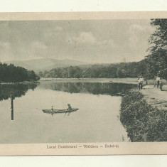 cp Romania Sibiu : Lacul Dumbravei - 1923