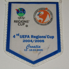 Fanion Federatia de Fotbal din Romania - UEFA 2004/2005 Croatia