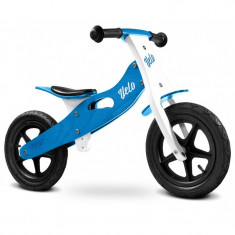 Bicicleta de lemn fara pedale Toyz Velo Albastru foto