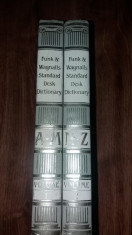 FUNK &amp;amp; WAGNALLS STANDARD DESK DICTIONARY ? 2 VOL - A-Z {1980-1985} foto