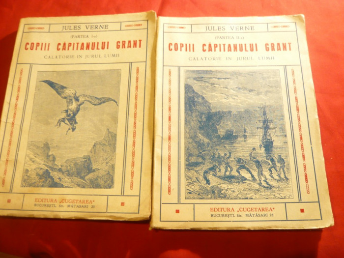 Jules Verne- Copiii Capitanului Grant-vol.1 si 2 Ed.Cugetarea cca 1940