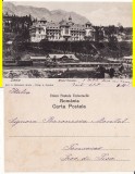 Sinaia (clasica) - Hotel Caraiman, gara, tren, Circulata, Printata