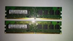 Ram 2 x 1 Gb DDR2 / Samsung 800 Mhz / PC2-6400U (14B) foto