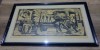 Cantecul asteptarii/ linogravura semnata Nicula Dorian, 1969, Portrete, Guasa, Altul