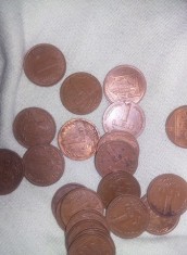 moneda 1LEU 1993,Set monede vintage originale 23 buc.de colectie,TRANSP.posta.lot monezi vechi de colectie