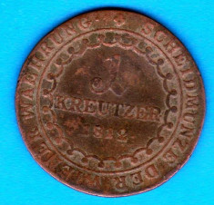 (M1858) MONEDA AUSTRIA - 1 KREUZER 1812, LIT. B foto