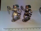 Bnk jc Lot 2 figurine de plastic - soldati medievali - Germania