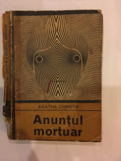 Agatha Christie, Anuntul mortuar foto