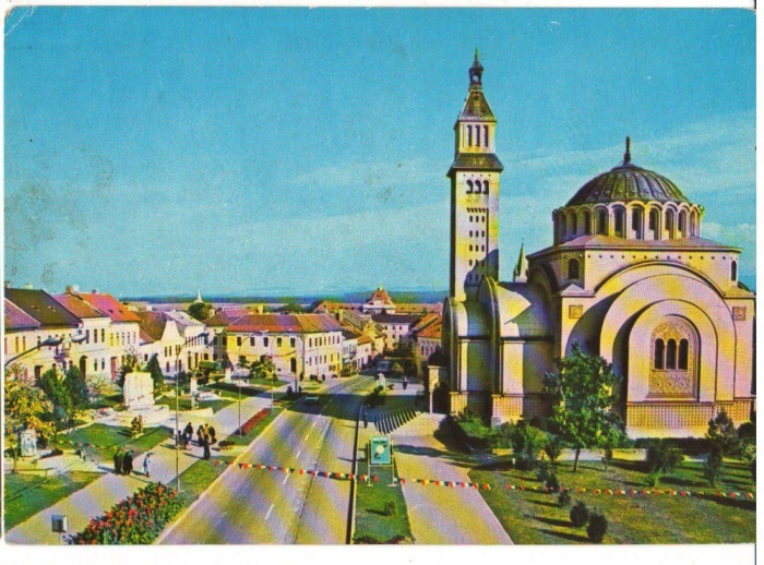 CPI (B9795) CARTE POSTALA - ORASTIE. VEDERE DIN CENTRU